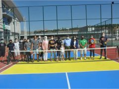 Kaymakam Eflatun Can Tortop ve Mustafa Türk Pickleball Sahası Açılışı Yaptı