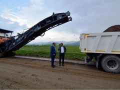 TOKİ Bölgesi Yol Yapım Çalışmaları Başladı